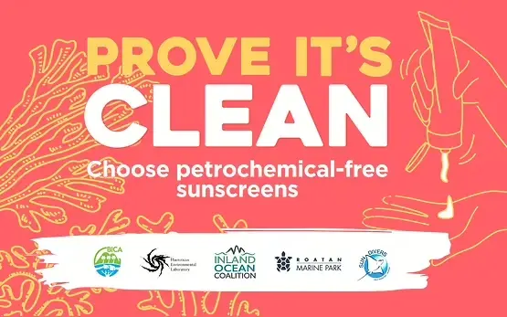 Roatan Marine Park Prove It's Clean badge — Dos Reyes Roatan Charter