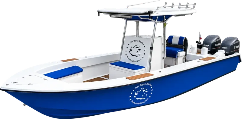 The 2024 Dos Reyes Roatan Charter 34-foot custom center console