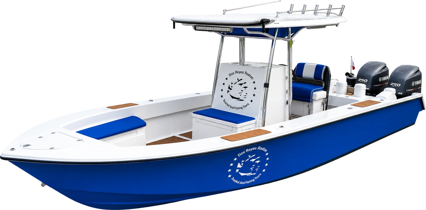 The 2024 Dos Reyes Roatan Charter 34-foot custom center console