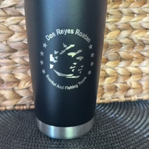 0645BBCE-20C0-4D0D-B17B-557A33CAF984 - Dos Reyes Roatan Charter Laser-engraved Dos Reyes Roatan tumbler — custom stainless steel cup to keep drinks cold or hot during private fishing, snorkeling, and island tours in the Caribbean